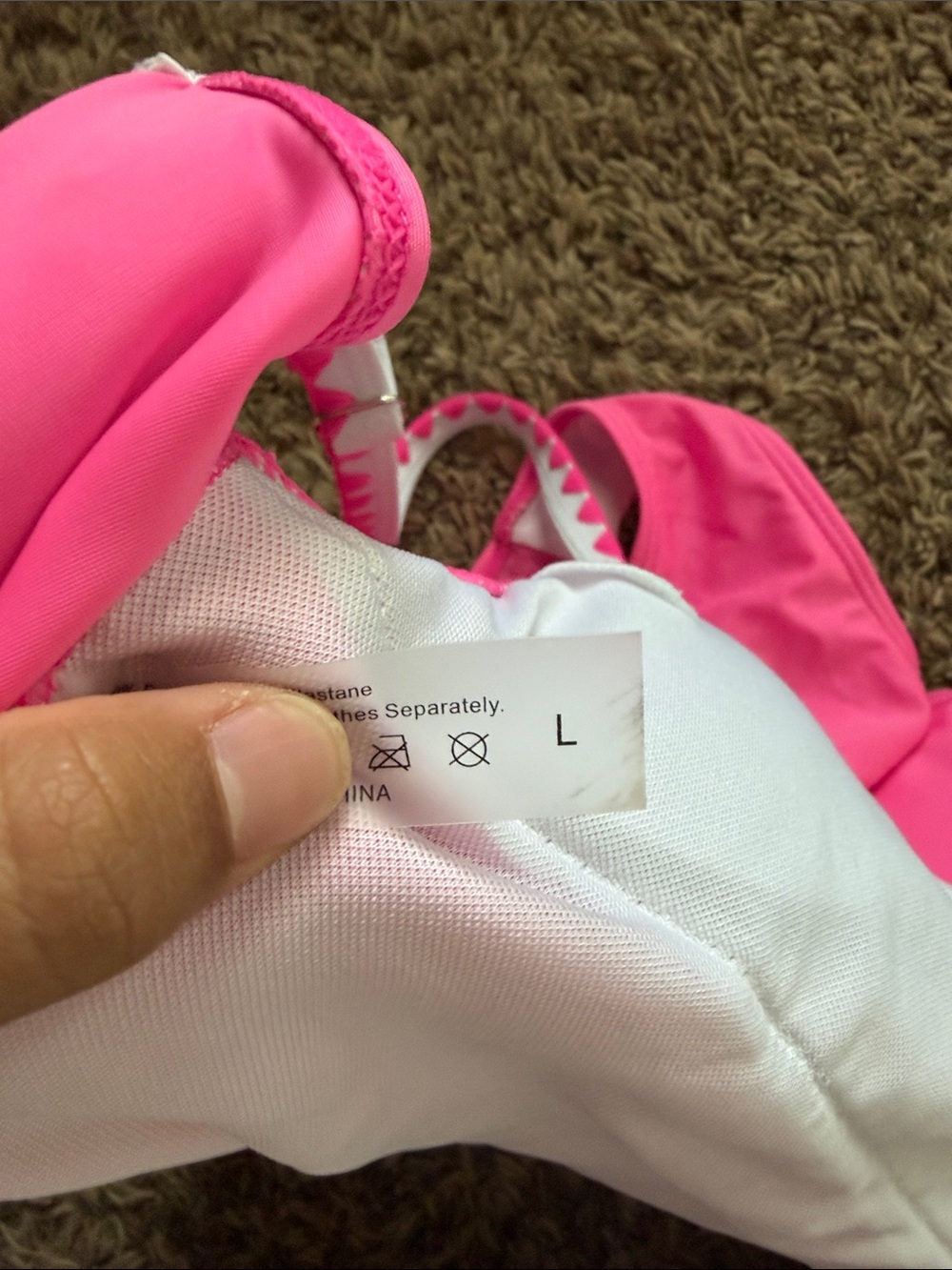 Hot Pink Ruffle One-Piece Swimsuit - Picture 3 of 3